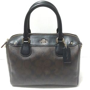 Coach Mini Bennett Satchel in Signature Monogram